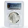 Bulgaria 5 leva Liberation from Fascism Two Soldiers PR68 PCGS silver coin 1974