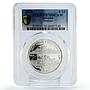 Slovakia 10 euro First Steamer Ship on Danube River PR70 PCGS silver coin 2018