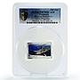 Tanzania 500 shillings Navy Flagships Aircraft Kuznetsov PR70 PCGS Ag coin 2014