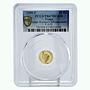 Tonga 20 paanga FAO Food Day Rural Women's Advancement PR67 PCGS gold coin 1980