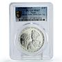 Egypt 10 pounds President Anwar Sadat Politics MS67 PCGS silver coin 2019