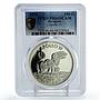 Paraguay 150 guaranies Apollo 11 Mission Eagle Bird Space PR66 PCGS Ag coin 1975