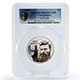 Cook Islands 2 $ Bushranger Ned Kelly Head Facing PR67 PCGS silver coin 2003