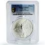Mexico 1 onza Libertad Angel of Independence MS67 PCGS silver coin 1998