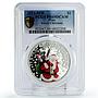 Niue 1 dollar Merry Christmas Santa Claus Gifts Toys PR69 PCGS silver coin 2013