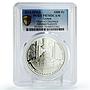 Gabon 1000 francs Islam Chechnya Heart Mosque Kadyrov PR70 PCGS silver coin 2015