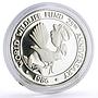 Samoa 10 dollars Conservation Wildlife Fantail Bird Fauna proof silver coin 1986