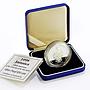 Jamaica 50 dollars West Indies University Pelican Bird proof silver coin 1998