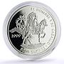 Ecuador 5000 sucres Ibero-American Hombre Caballo Horseman silver coin 1999