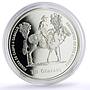 Paraguay 1 guarani Ibero-American Hombre Caballo Horseman proof silver coin 2000