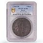 Russia Empire 5 kopecks Ekaterina II Coinage Bit-644 AU58 PCGS copper coin 1790