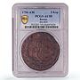 Russia Empire 5 kopecks Ekaterina II Coinage Bit-864 AU55 PCGS copper coin 1794