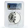 Tuvalu 1 $ Composer Frederic Chopin Jubilee Music PR70 PCGS silver coin 2010