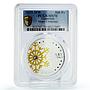 Cameroon 500 francs Merry Christmas Gilded Snowflake MS70 PCGS silver coin 2019