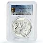 Tunisia 1 dinar St Augustine of Hippo Seated Fugure PR69 PCGS silver coin 1969