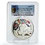 Congo 240 francs Lunar Calendar Dragon Year Happiness PR67 PCGS silver coin 2012