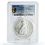 Mexico 5 pesos Conservation Wildlife Prairie Dog Fauna UNC PCGS silver coin 2001