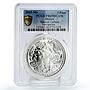 Mexico 5 pesos Navigation Acapulco Galleon Ship Clipper PR69 PCGS Ag coin 2003