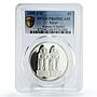 Egypt 5 pounds Treasures King Ramses II Statues PR69 PCGS silver coin 1999