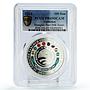 Tajikistan 100 somoni Shanghai Pact 20th Anniversary PR69 PCGS silver coin 2021