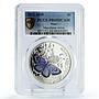 Niue 1 dollar Maculinea Arion Butterfly Fauna PR69 PCGS silver coin 2011