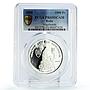 Benin 1000 francs Poet Vogelweide Literature PR69 PCGS silver coin 2005