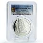 Bulgaria 1000 leva Seafaring Kaliakra Ship Clipper PR69 PCGS silver coin 1996