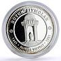 Uzbekistan 100 som Great Ancestors Poet Alisher Navoi proof silver coin 1999