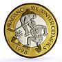 Romania Nagano Olympic Games Hockey Piefort TRIAL PATTERN NiBrass coin 1998