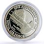 Turks and Caicos Isl. 20 crowns Royal Air Force Spitfire Plane silver coin 1998