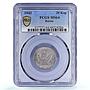 Russia USSR RSFSR 20 kopecks Regular Coinage Y-111 MS64 PCGS CuNi coin 1943