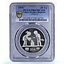 China 35 yuan UNICEF Save the Children Child Year PR67 PCGS silver coin 1979