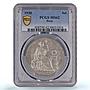 Peru 1 sol Regular Coinage Liberty Libertad KM-218.2 MS62 PCGS silver coin 1930