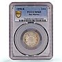 San Marino 1 lira Republic Coinage KM-4 MS65 PCGS silver coin 1898 R