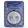 Mexico 1 onza Libertad Angel of Independence MS68 PCGS silver coin 1998