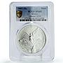 Mexico 1 onza Libertad Angel of Independence MS68 PCGS silver coin 2005