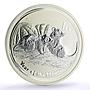 Australia 10 dollars Lunar Calendar II Year of the Mouse 10 oz silver coin 2008