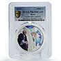 Benin 1000 francs Tsiolkovsky Sputnik Space Conquest PR69 PCGS silver coin 2019