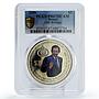 Brunei 2 dollars Sultan Bolkiah 60th Birthday Politics PR67 PCGS CuNi coin 2006