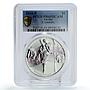 Tuvalu 1 dollar Fairy Tales Ballet Cinderella Literature PR69 PCGS Ag coin 2010