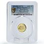 South Korea 1000 won 5000th Anniversary Seoul Gate VM PR65 PCGS gold coin 1970