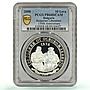 Bulgaria 10 leva Liberation 130th Anniversary KM-298 PR68 PCGS silver coin 2008