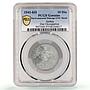 Serbia 10 dinara Regular Coinage German Occupation KM-33 UNC PCGS zinc coin 1943