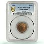 Gr Britain 1 farthing Regular Coinage Queen Victoria MS64 PCGS bronze coin 1888