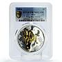 Niue 2 dollars Feng Shui Horses PR70 PCGS silver coin 2014