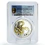 Togo 1000 francs Lunar Calendar Year of the Snake PR68 PCGS silver coin 2013