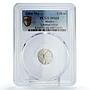 Mexico 1/20 onza Libertad Angel of Independence MS68 PCGS silver coin 2004