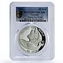 Vanuatu 50 vatu Protect Our World Whale Ship Clipper PR70 PCGS silver coin 1993
