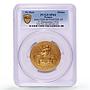 France Nord Auto Club Automobiles Cars Gilt SP64 PCGS bronze token medal coin ND