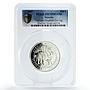 Somalia 200 shillings African Wildlife Elephant PR70 PCGS 2 oz silver coin 2007